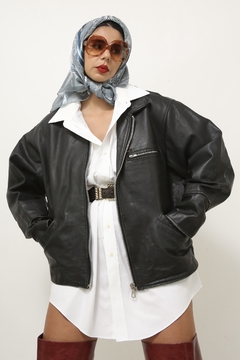 Jaqueta couro preta LEE classica - comprar online