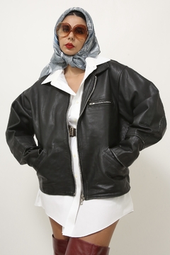 Jaqueta couro preta LEE classica - comprar online