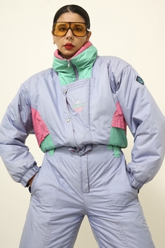 Macacao ski roxo rosa vintage - Capichó Brechó