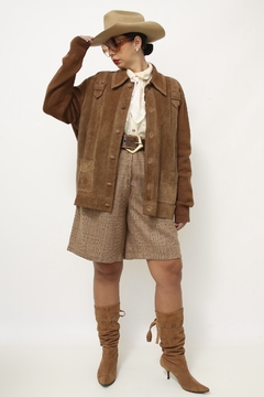 Casaco tricot com couro ITALIANA - loja online
