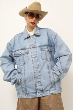 Jaqueta jeans classica azul - loja online