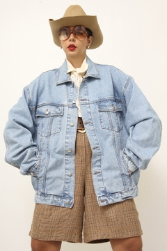 Jaqueta jeans classica azul