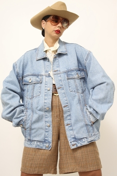 Jaqueta jeans classica azul - Capichó Brechó