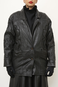 Blazer 100% couro bordado western na internet