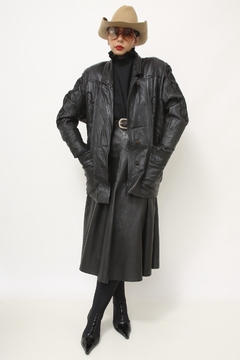Blazer 100% couro bordado western - loja online