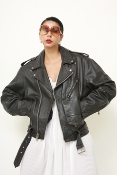 Imagem do Jaqueta couro biker classica preta