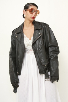 Imagem do Jaqueta couro biker classica preta