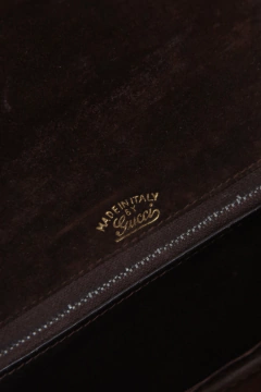 Bolsa GUCCI couro camurça italiana - Capichó Brechó