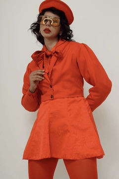 Blazer vermelho cropped vintage - comprar online