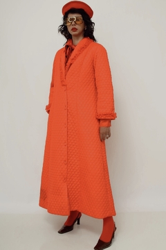 Imagem do Robe matelasse vermelho renda maravilhoso longo