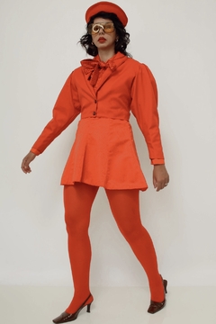 Blazer vermelho cropped vintage
