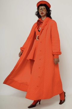 Imagem do Robe matelasse vermelho renda maravilhoso longo