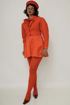Blazer vermelho cropped vintage - comprar online