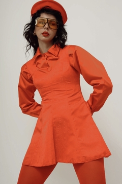 Vestido vermelho barra renda curto natal - loja online