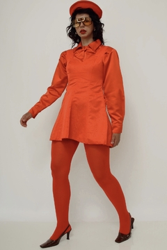 Vestido vermelho barra renda curto natal na internet