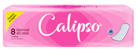 CALIPSO TOALLITAS X 8 UNID SIN ALAS SIN FRAGANCIA