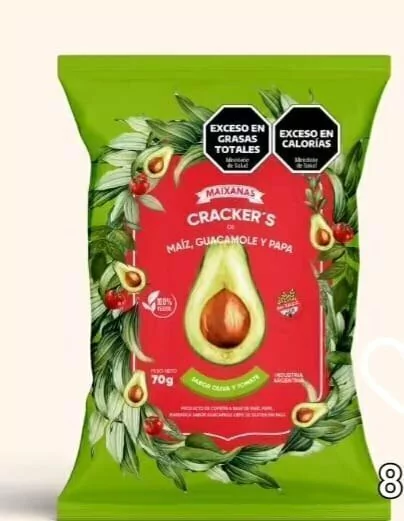 CRACKER'S MAIZ,GUACAMOLE Y PAPA 70GR MAIXANAS