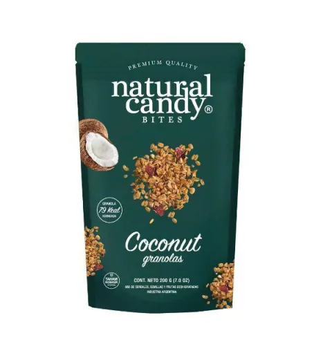 GRANOLA HORNEADA COCONUT 200GR NATURAL CANDY BITES
