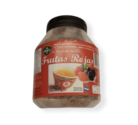 TE GRANULADO NEGRO SABOR FRUTAS ROJAS - 360GR MILDFOR