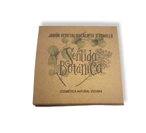 JABÓN VEGETAL EUCALIPTO Y TOMILLO 100GR SENTIDO BOTANICA