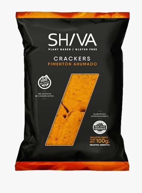 CRACKERS DE PIMENTON AHUMADO 100GR SH/VA