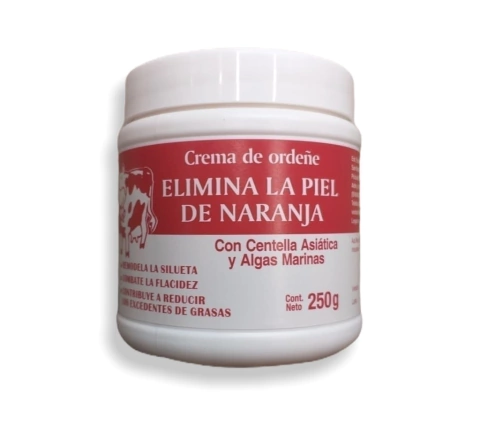 CREMA ELIMINA LA PIEL DE NARANJA CON CENTELLA ASIATICA Y ALGAS MARINAS 250GR CREMA DE ORDEÑE
