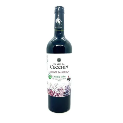 VINO ORGANICO SIN SULFITOS CABERNET SUAVIGNON WINE 750ML FAMILIA CECCHIN VEGANO