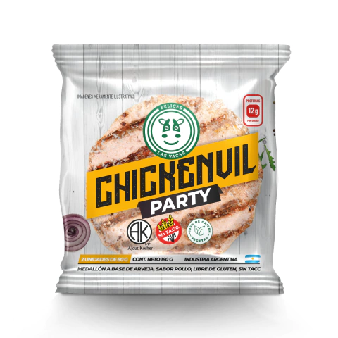 CHICKENVIL PARTY 2U HAMBURGUESAS FELICES LAS VACAS