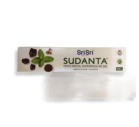 PASTA DENTAL AYURVEDICA EN GEL LIBRE DE FLUOR 100GR SRI SRI SUDANTA