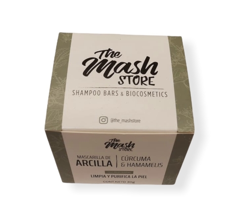 MASCARILLA DE ARCILLA PIEL OLEOSA CURCUMA Y HAMAMELIS 30GR THE MASH STORE