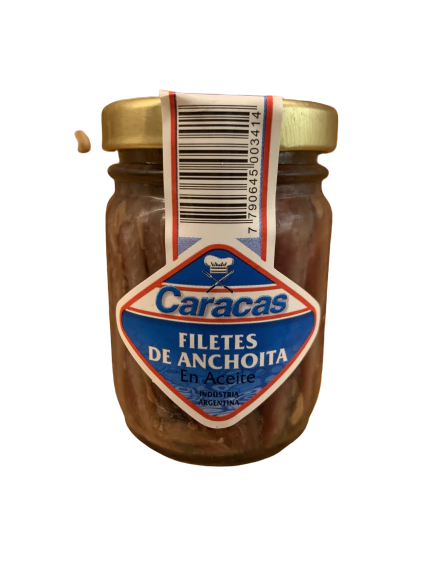 FILETES DE ANCHOITAS EN ACEITE 90GR CARACAS