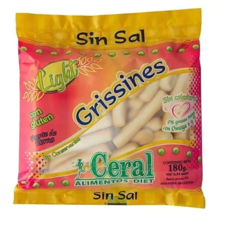 GRISINES SIN SAL  180GR CERAL