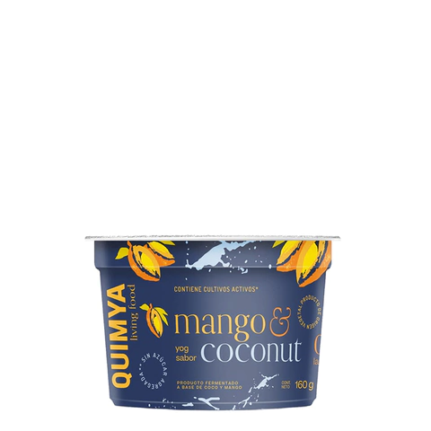 YOGURT A BASE DE COCO MANGO SIN AZUCAR AGREGADA 170GR QUIMYA