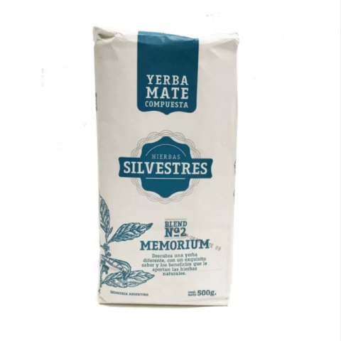 YERBA MATE COMPUESTA MEMORIUM   500GR HIERBAS SILVESTRES