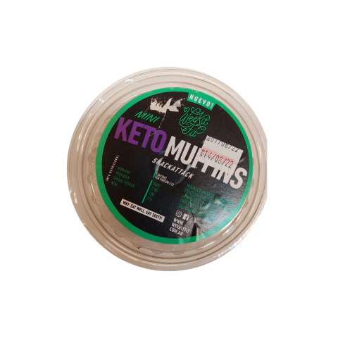 MINI MUFFINS KETO SIN AZUCAR WEEKITFIT (FREEZADO)