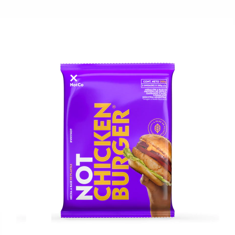 NOT CHICKEN BURGER x 2 UNIDADES NOT CO
