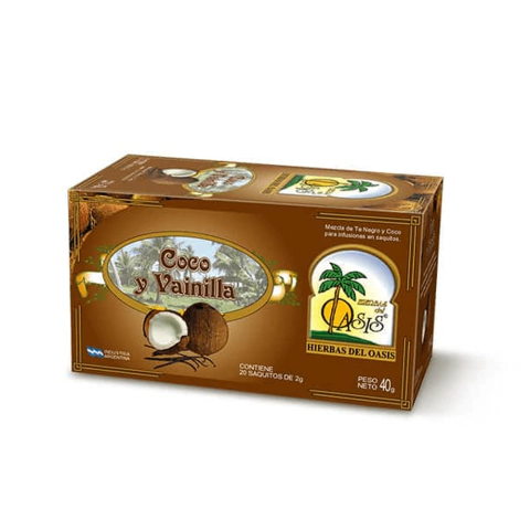 TE DE COCO Y VAINILLA    40GR HIERBAS DEL OASIS