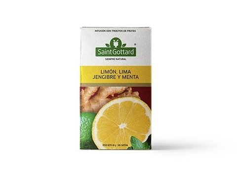 TE DE LIMON LIMA MENTA Y GENGIBRE    40GR SAINT GOTTARD
