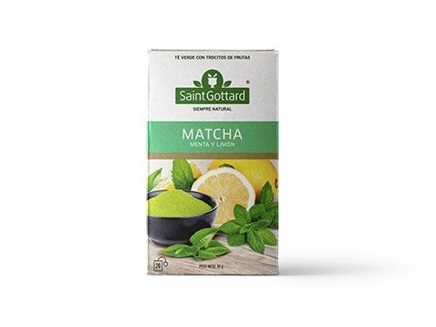 TE DE MATCHA MENTA Y LIMON     36GR SAINT GOTTARD