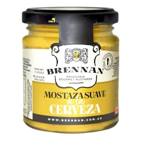 MOSTAZA SUAVE A LA CERVEZA 200GR BRENNAN