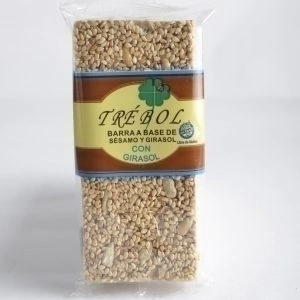 BARRA DE SESAMO Y GIRASOL CON GIRASOL   60GR TREBOL