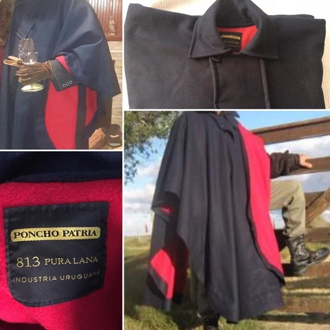 Poncho Patria 813 Uruguaio Preto