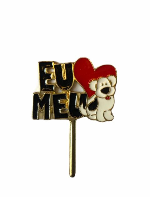 Enfeite de Erva Eu Amo meu Cachorro