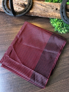 Lenço Carijó 80x80cm Bordo com Preto - comprar online