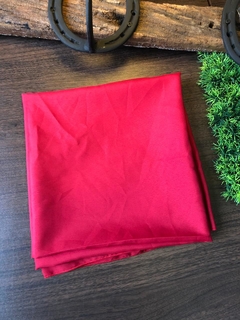 Lenço Liso Vermelho 100x100cm - Cetim - comprar online