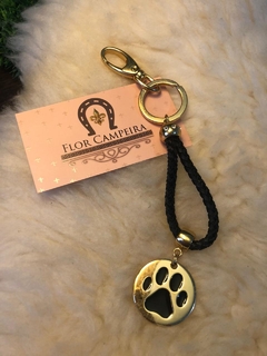 Chaveiro Patinha de Cachorro Preta (Ref 02) - comprar online