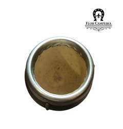 Cuia Argentina com bocal em Alpaca Preta - comprar online