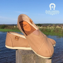 Alpargata Confort Flor Campeira Bege - comprar online