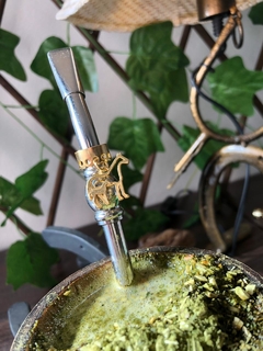 Enfeite de Bomba Égua com Cria - Flor Campeira Acessórios