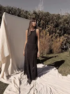 CODE SKIRT BLACK - Ventaglio